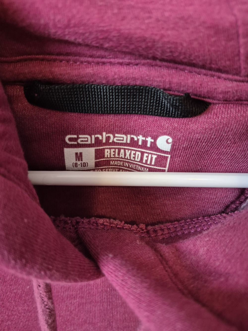 Carhartt Women’s Raspberry Crewneck Pullover Hoodie - Picture 4 of 5